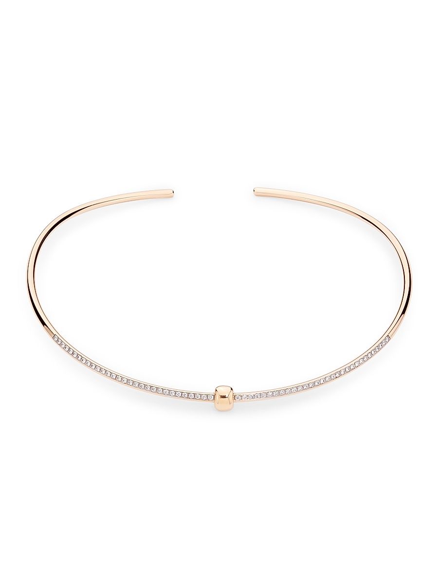 Women's Pomellato Together 18K Rose Gold & 0.80 TCW Diamond Choker - Rose Gold