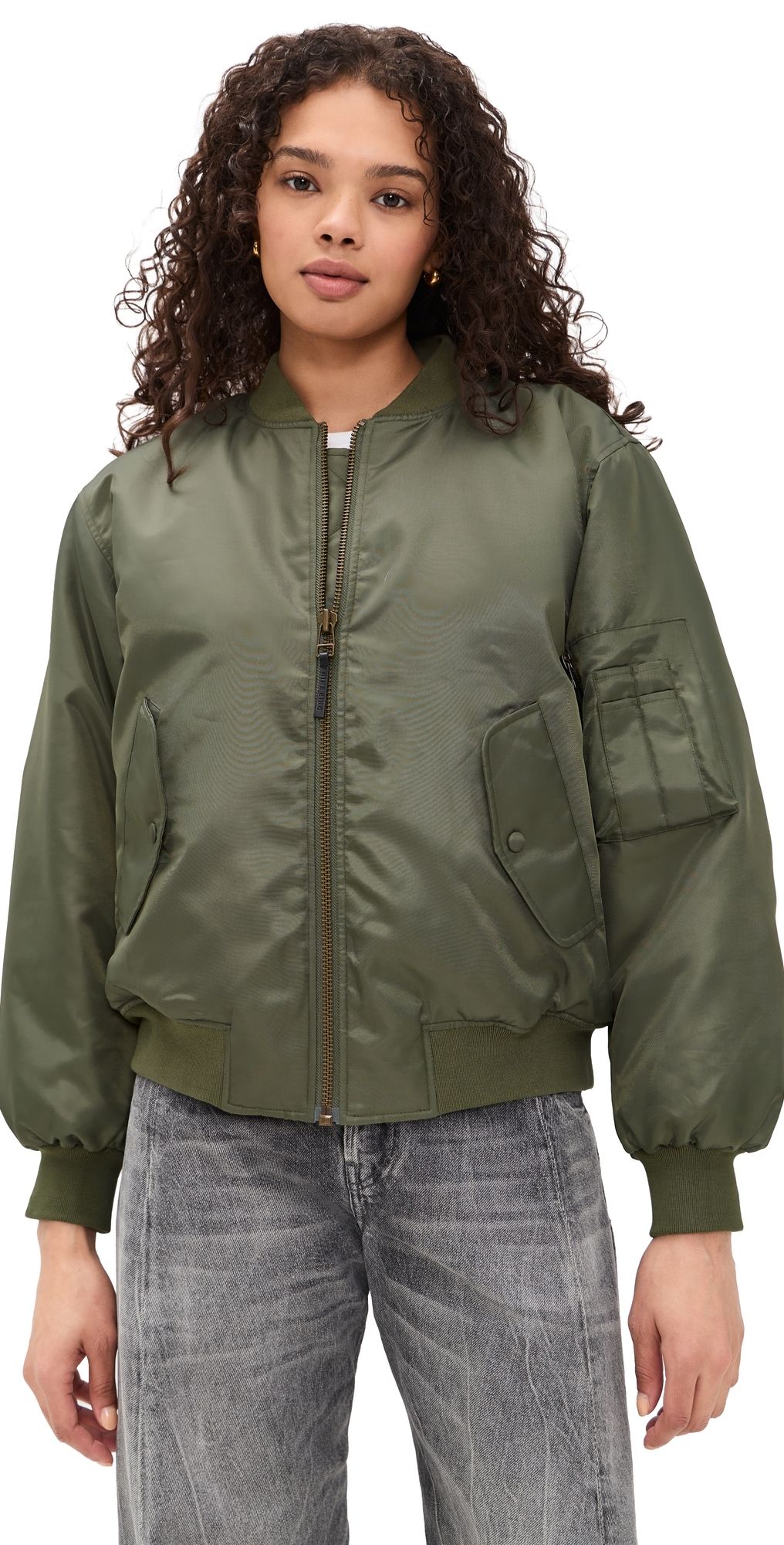 ANINE BING Leon Bomber Jacket Army Green L