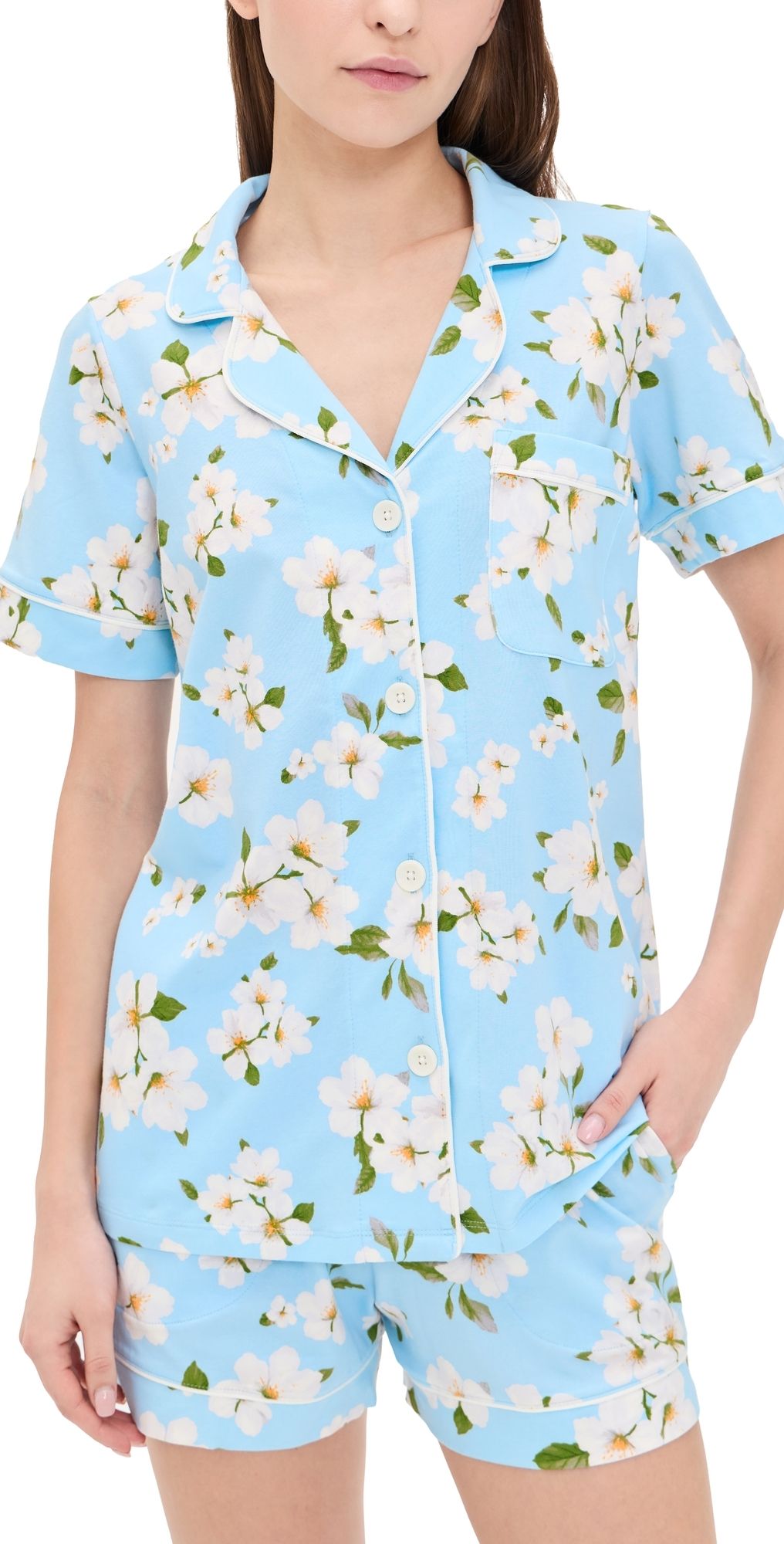 BedHead PJs Short Sleeve and Shorts Pajama Set Magnolia Breeze XS