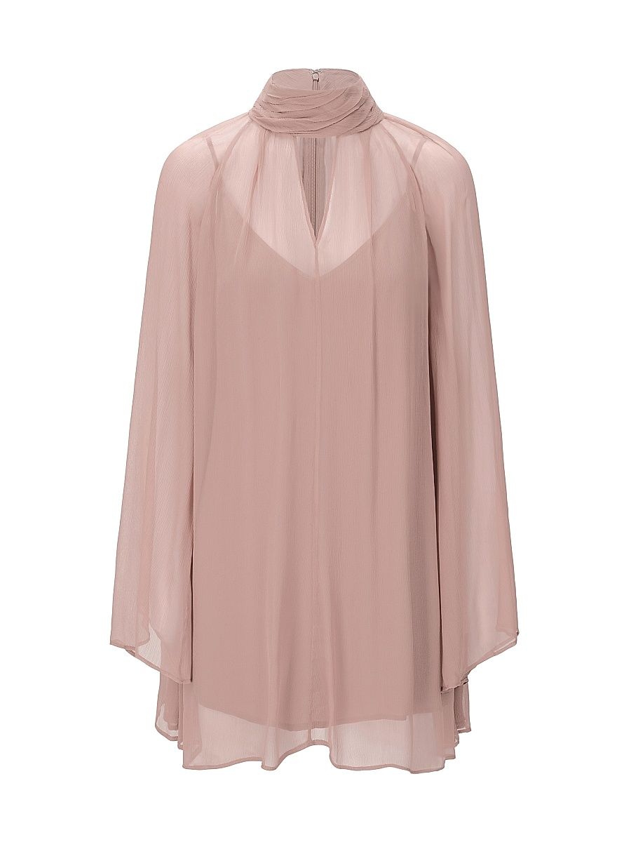 Women's Esther Semi-Sheer Minidress - Taupe - Size XL