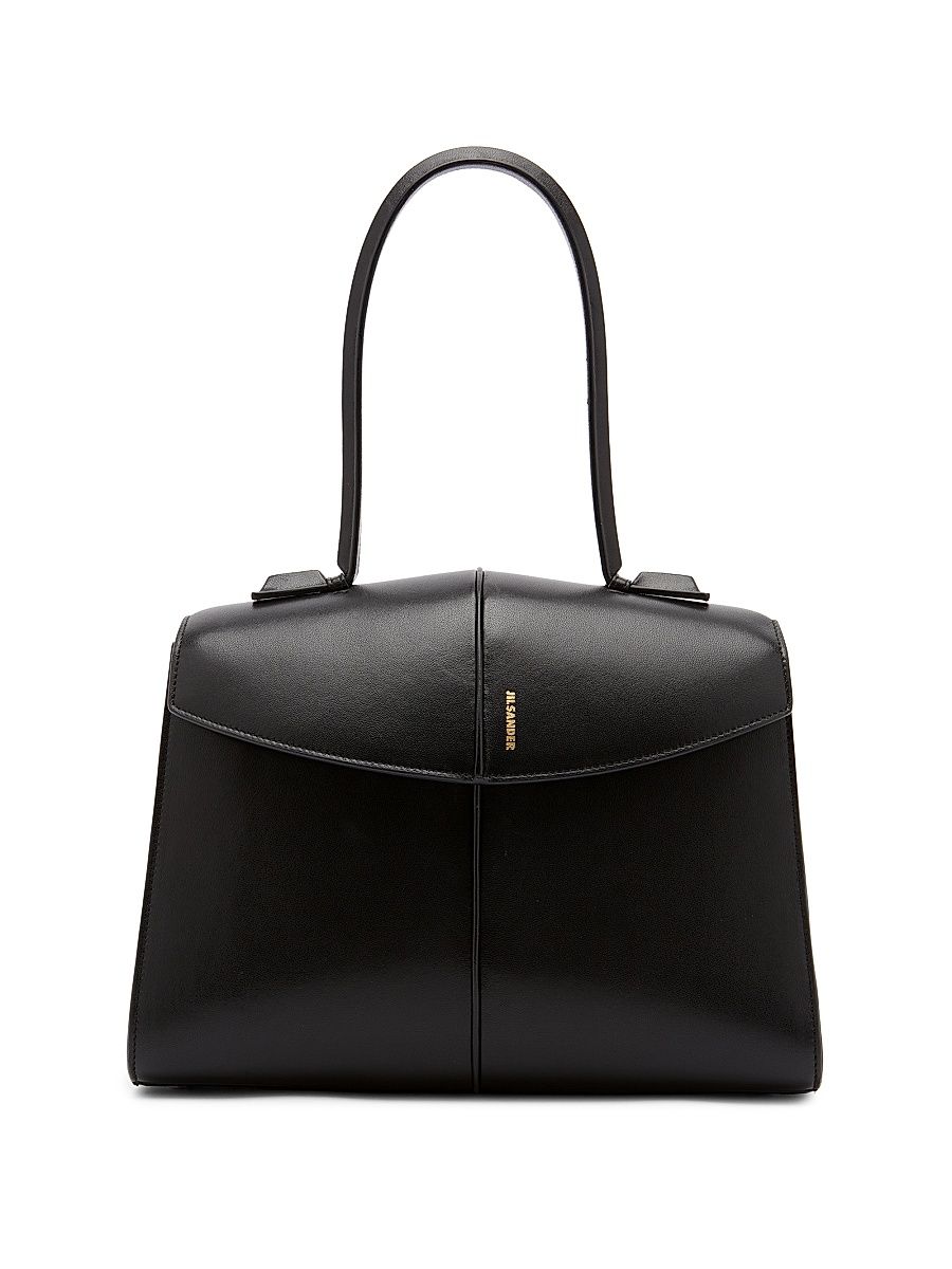 Women's Linea Leather Top handle Bag - Black