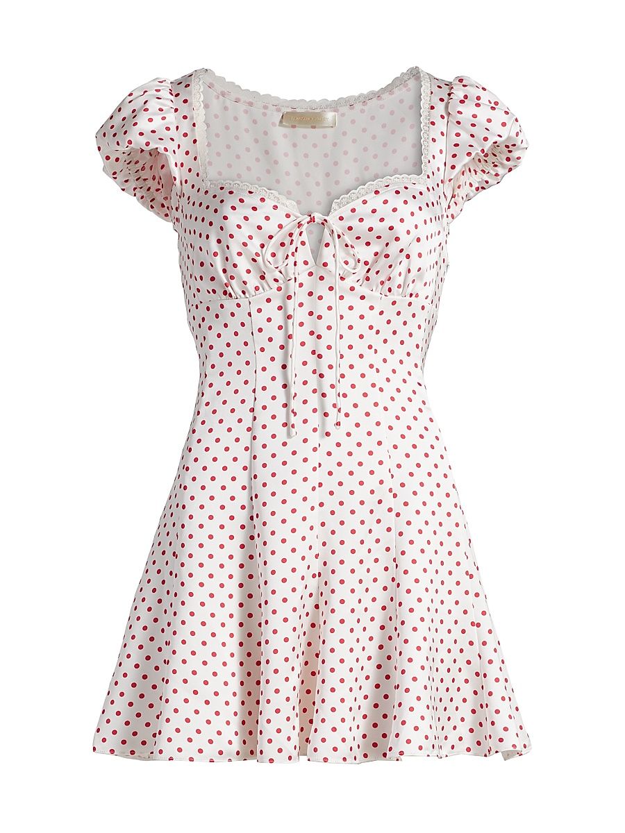 Women's Avine Satin Minidress - Cherry Spritz - Size 6