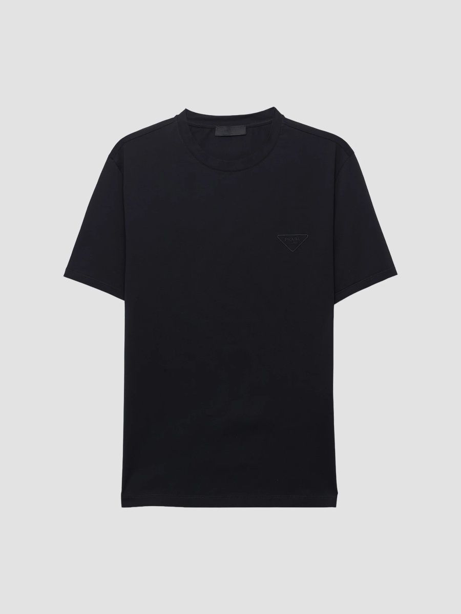 Prada Men's Stretch Cotton T-Shirt - Black - Size XS