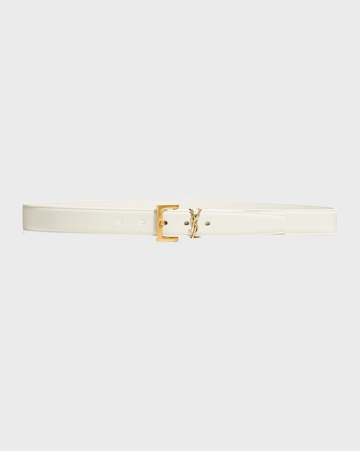 Box Laque YSL Leather Belt