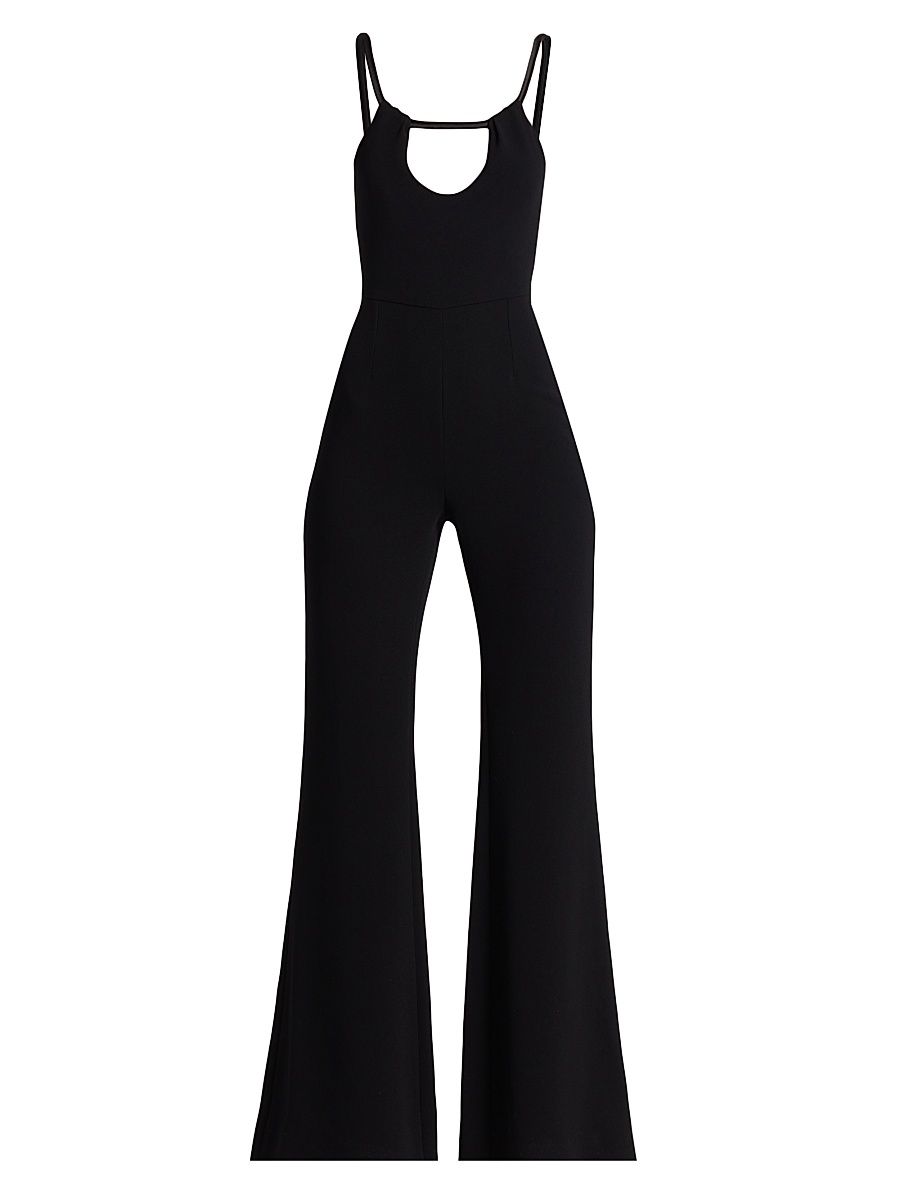 Women's Frankie Keyhole Flare Jumpsuit - Black - Size 12