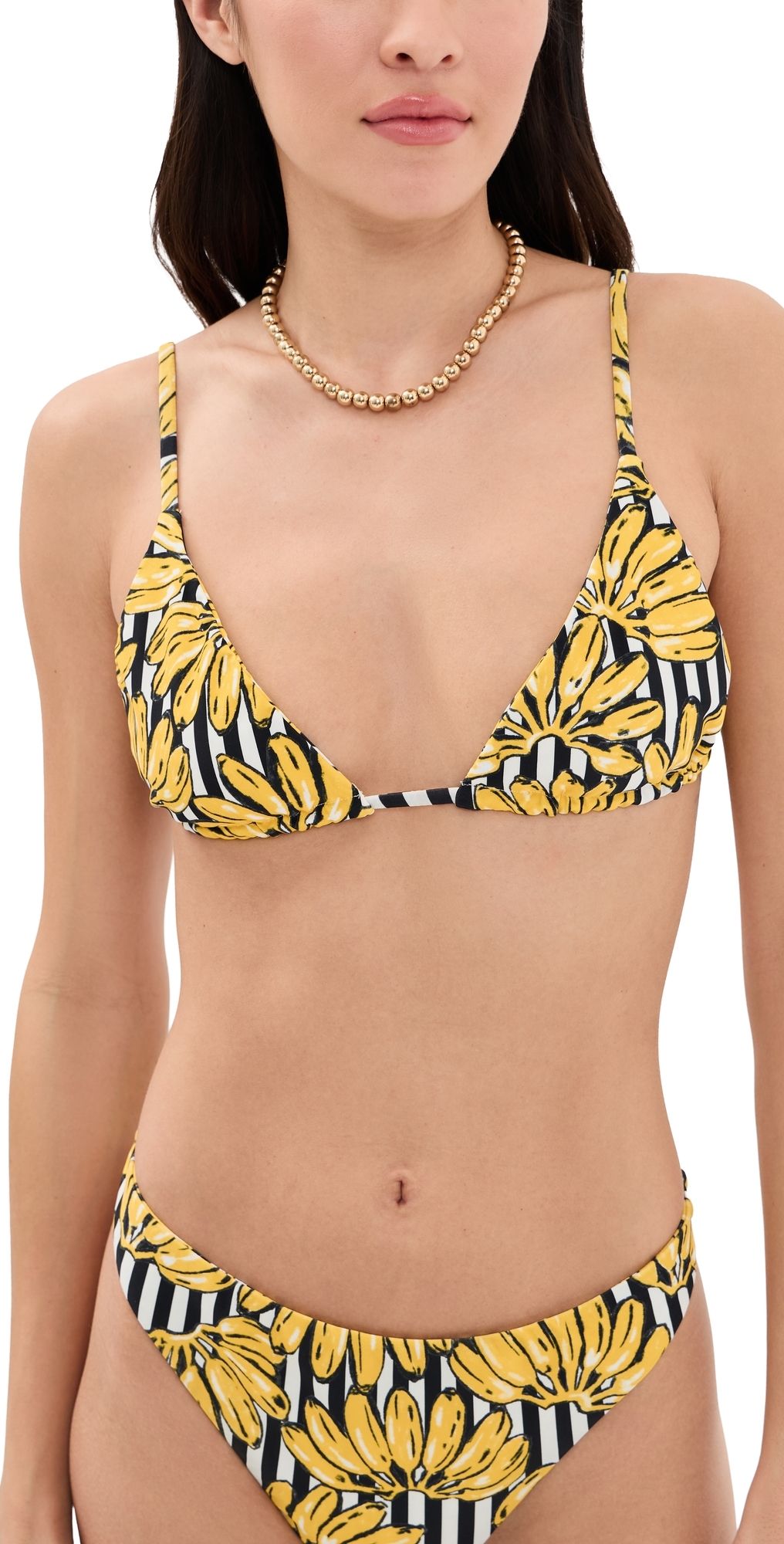 SIMONMILLER Bwai Bikini Top BANANA STRIPE S
