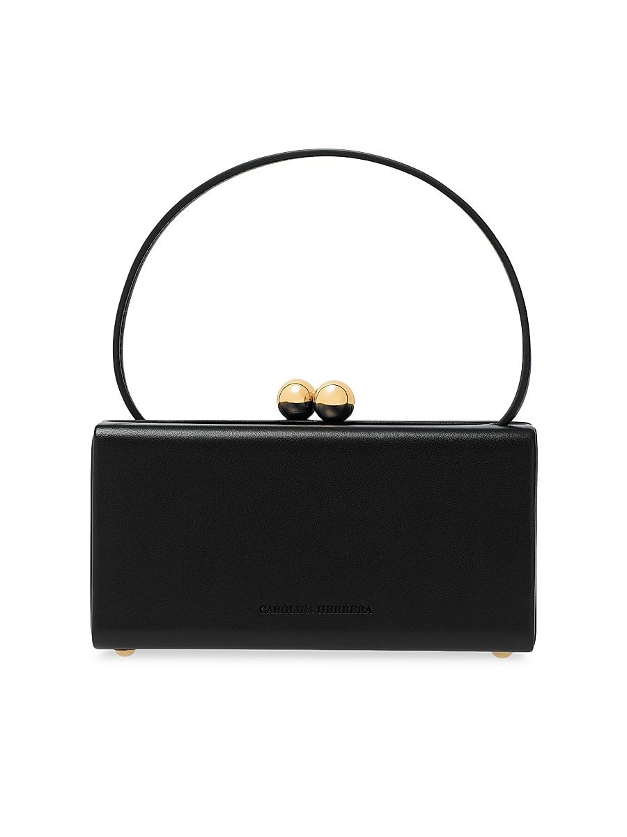 Women's Mimi Satin Top Handle Bag - Black