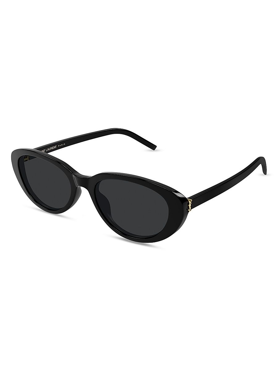 Women's 55MM Oval Sunglasses - Black