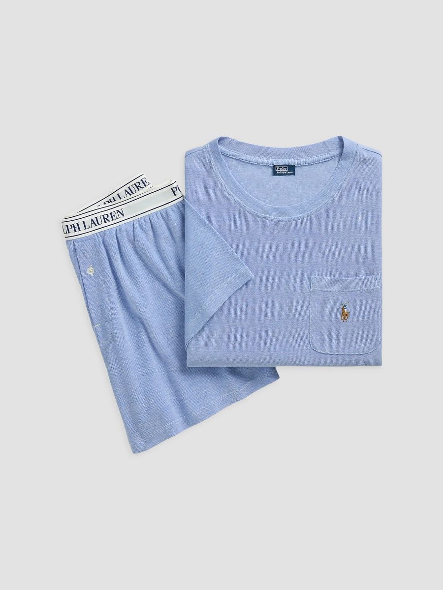Polo Ralph Lauren Women's Logo Short Pajamas - Ultramarine - Size XS