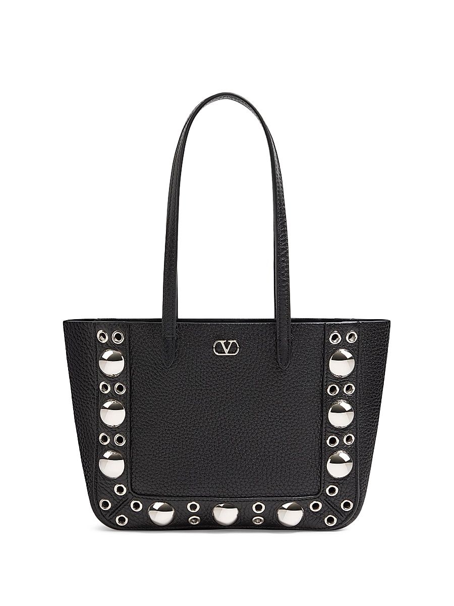 Women's Nellcôte Mini Shopping Bag in Grainy Calfskin - Black