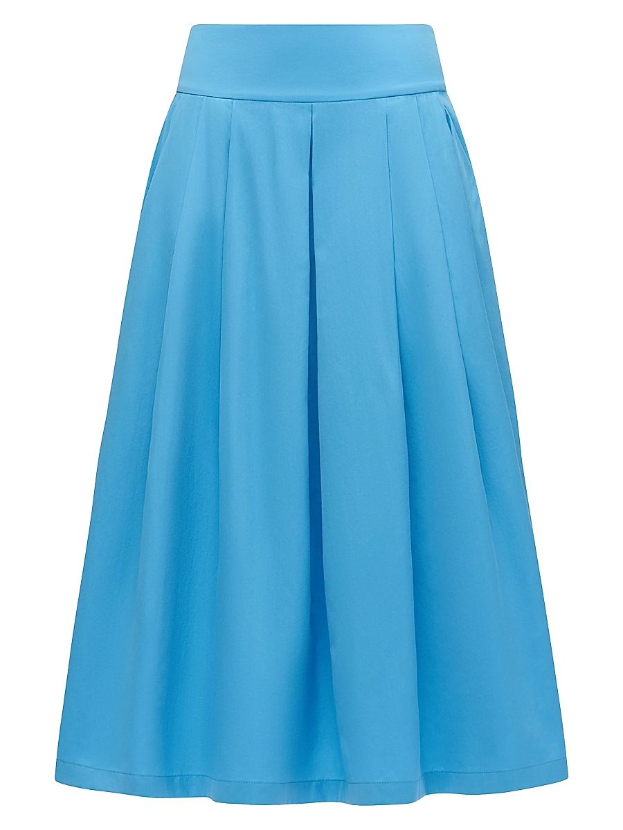 Women's Consuela Pleated Skirt - Blue - Size 10