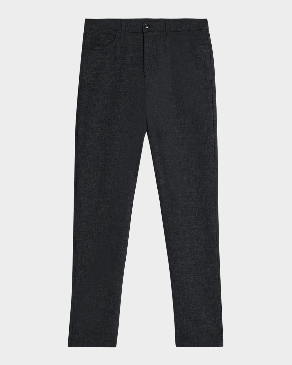 Men & apos;s Melange Wool Straight Fit Five-Pocket Pants