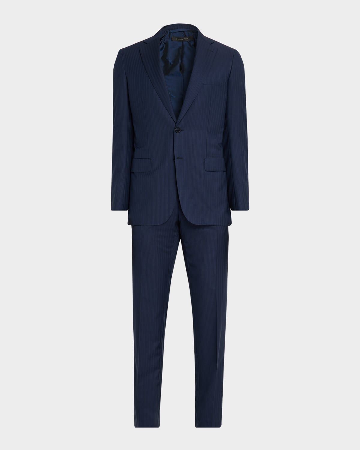 Men & apos;s Tonal Striped Wool Two-Piece Suit