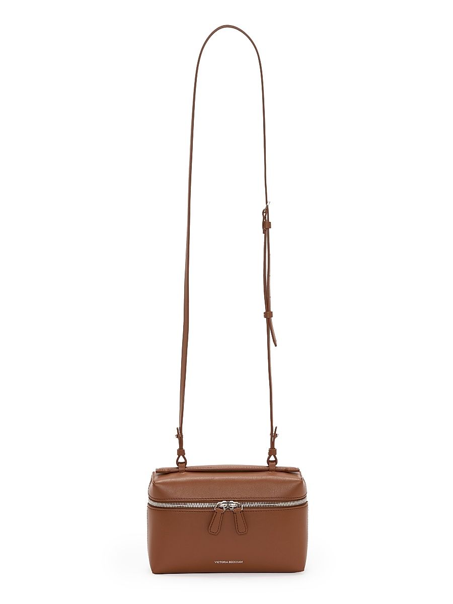 Women's Vanity Leather Crossbody Bag - Tan