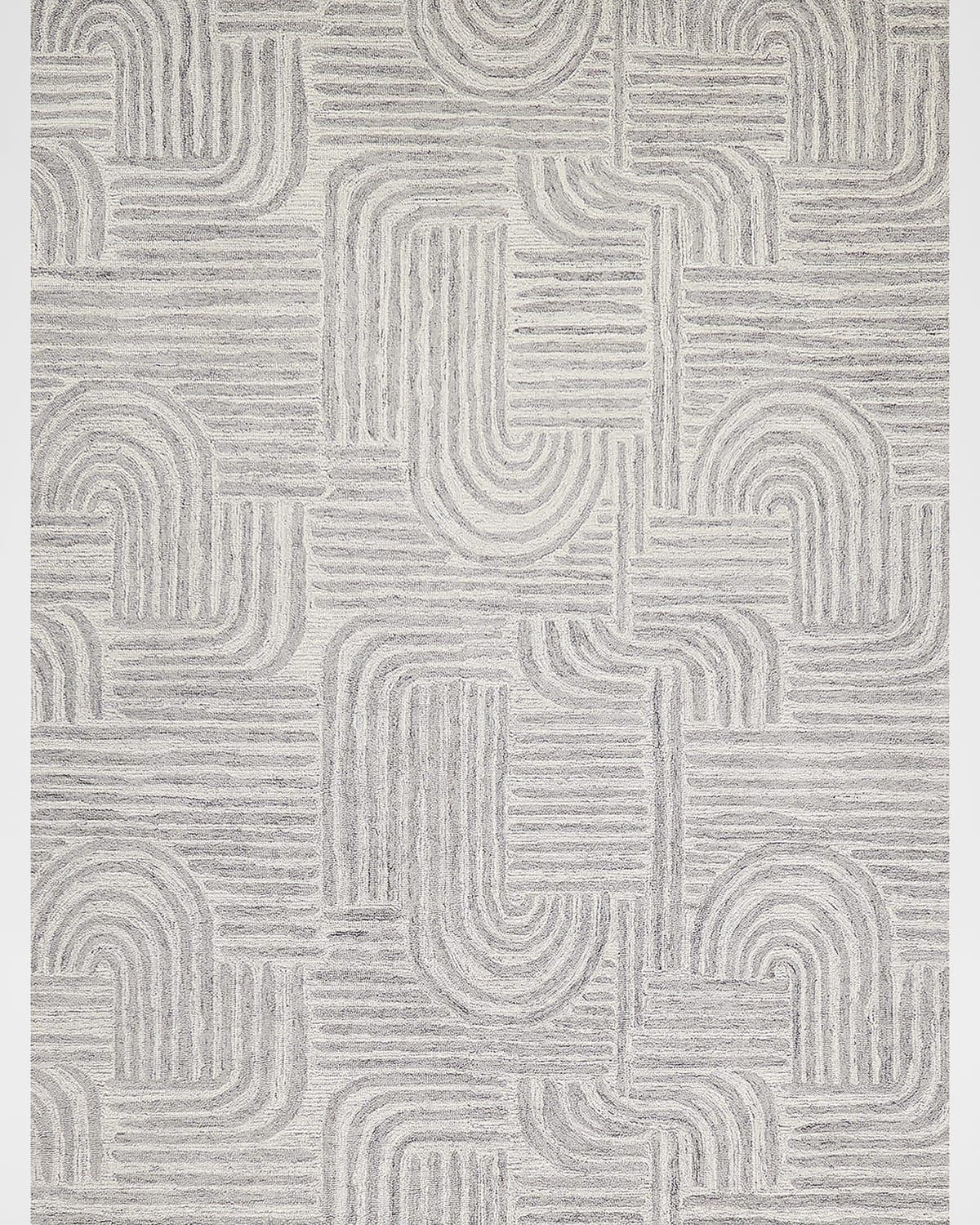 Juno Hand-Tufted Gray/Ivory Rug