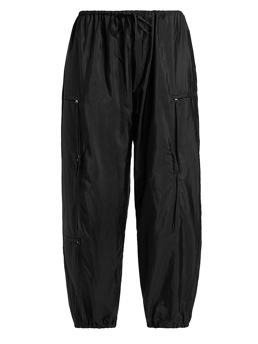 Women's The Scout Nylon-Silk Cargo Pants - Black - Size Medium
