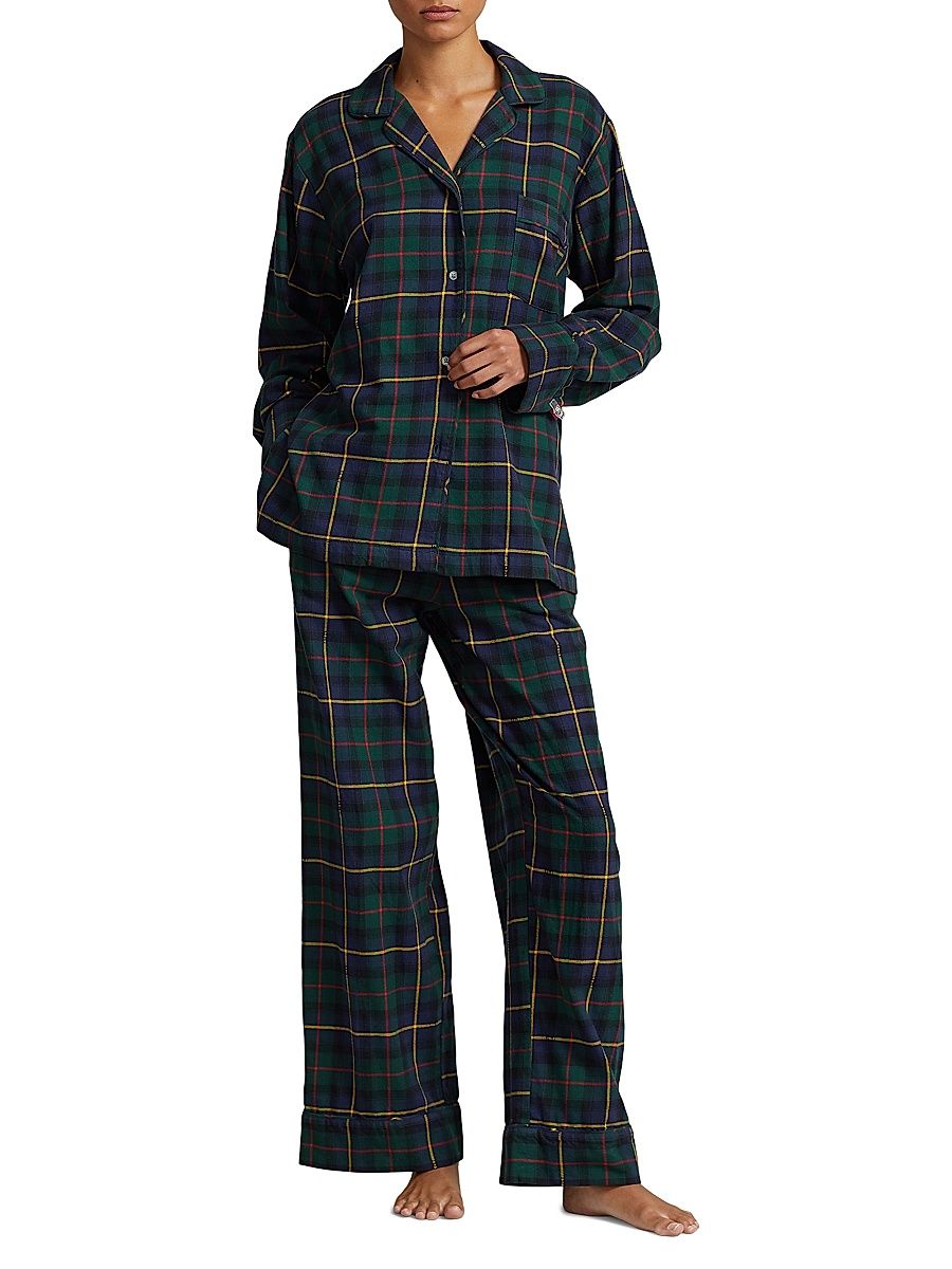 Women's Madison Two-Piece Pajama Set - Polo Tartan - Size XL