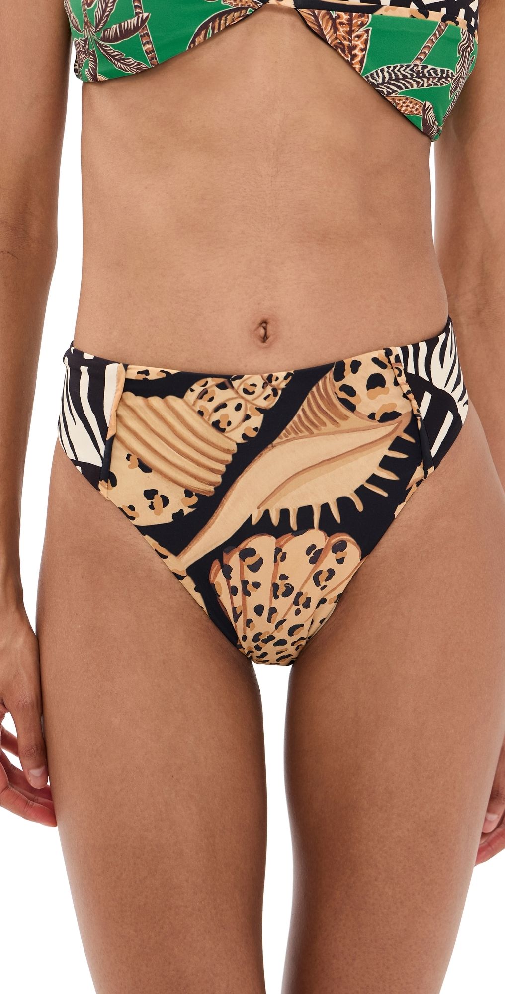 FARM Rio All Over Hot Pants Bikini Bottom Animal M
