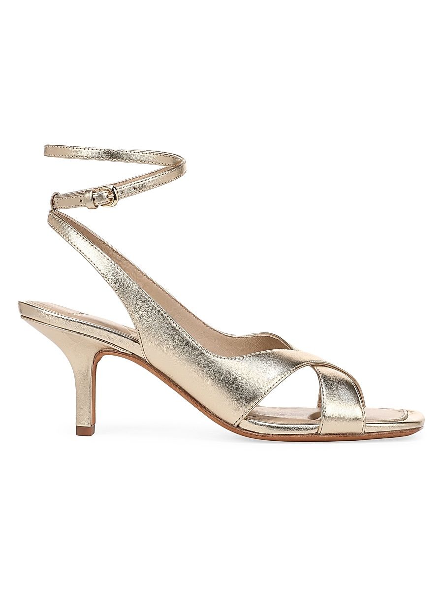 Women's Lola 65MM Leather Strappy Sandals - Champagne - Size 11