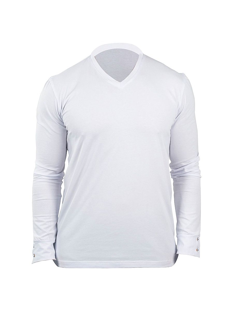 Men's V-Neck Edison T-Shirt - White - Size XXXXL
