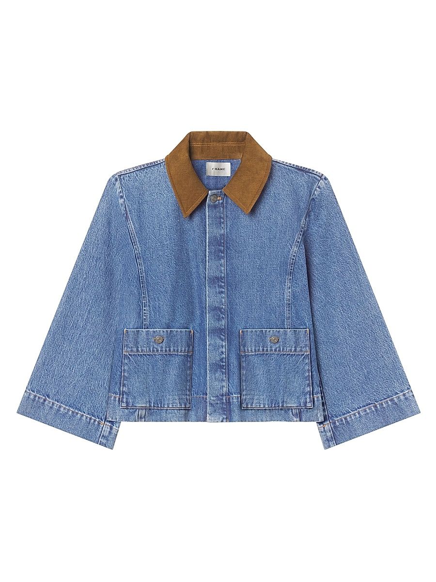 Women's The Mini Denim Swing Jacket - Sonic - Size XL