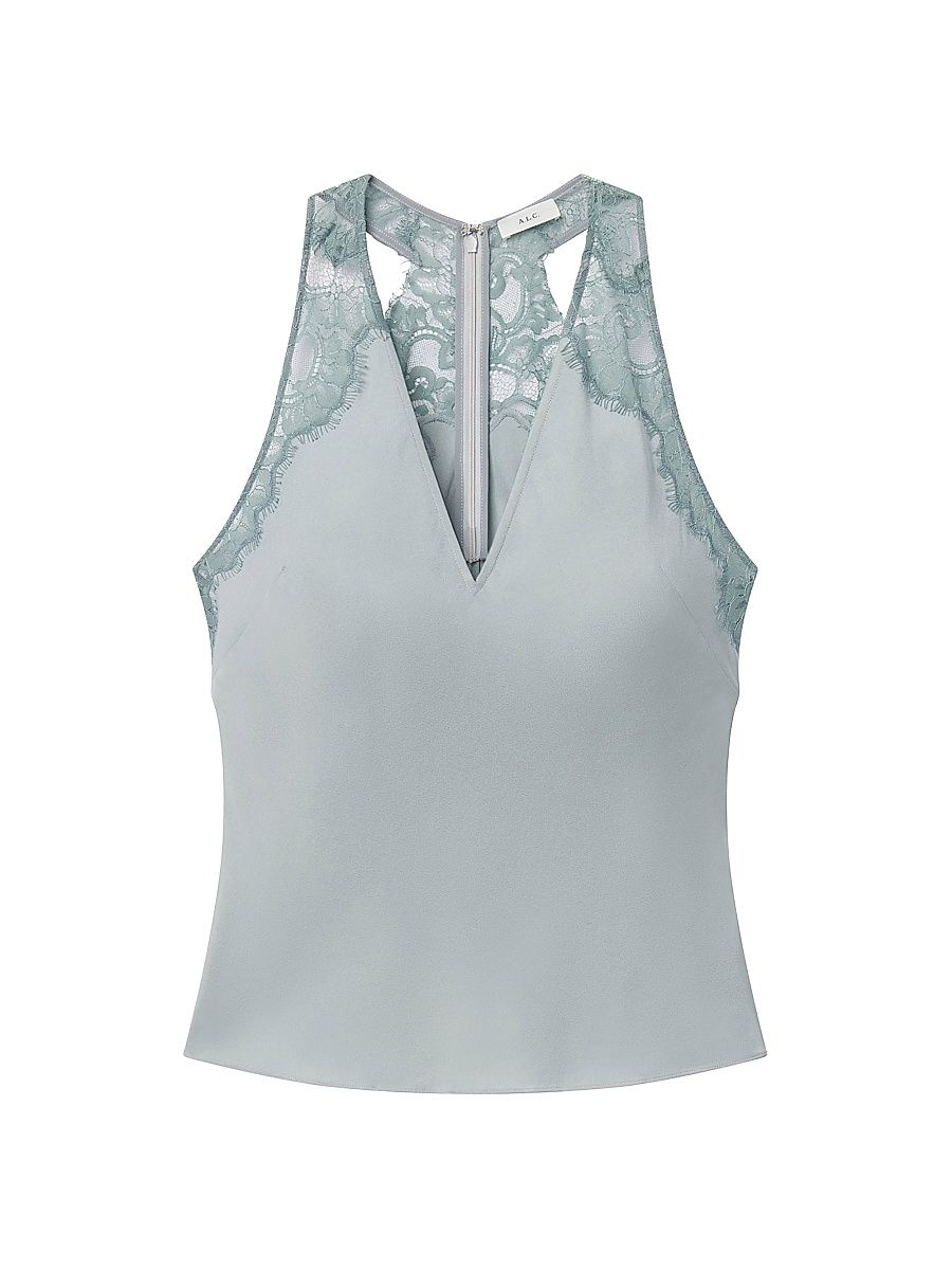 Women's Wes Sleeveless Top - Slate Blue Grey Sky - Size Medium