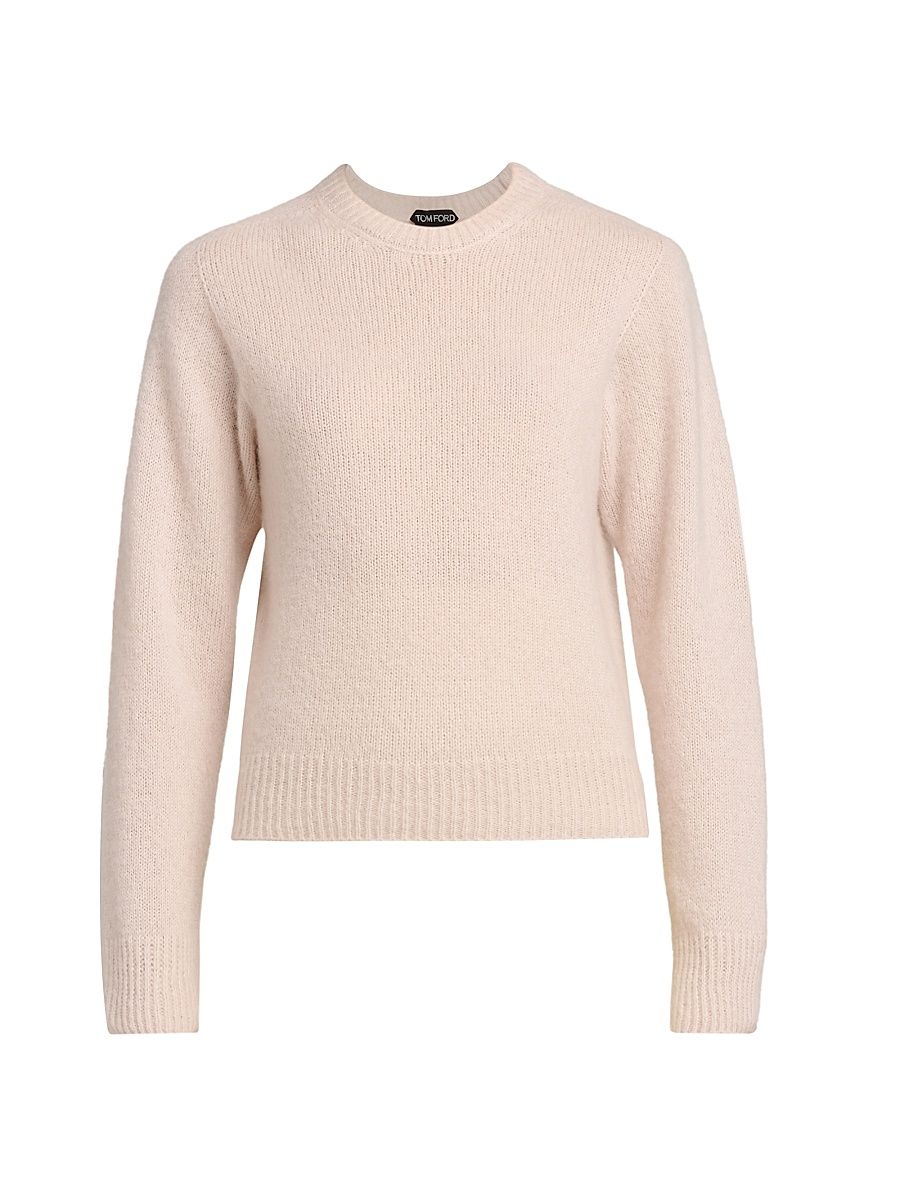 Women's Seamless Cashmere-Blend Sweater - Pink Beige - Size XS