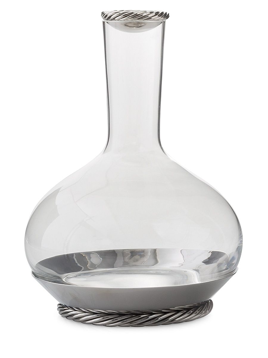 Twist Stainless Steel and Crystal Carafe