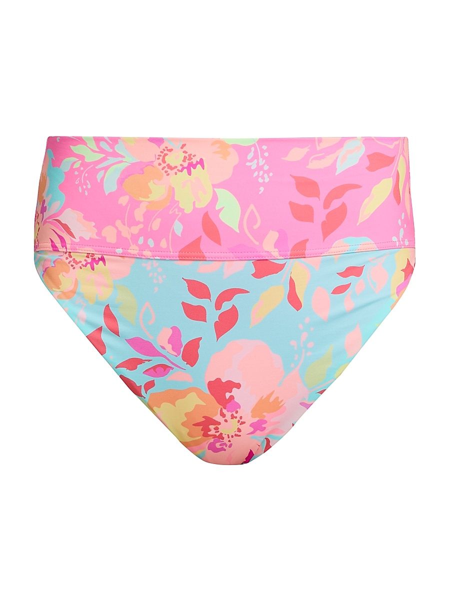 Women's Highway Bloom Lagoon Bikini Bottom - Bloom Lagoon - Size XS