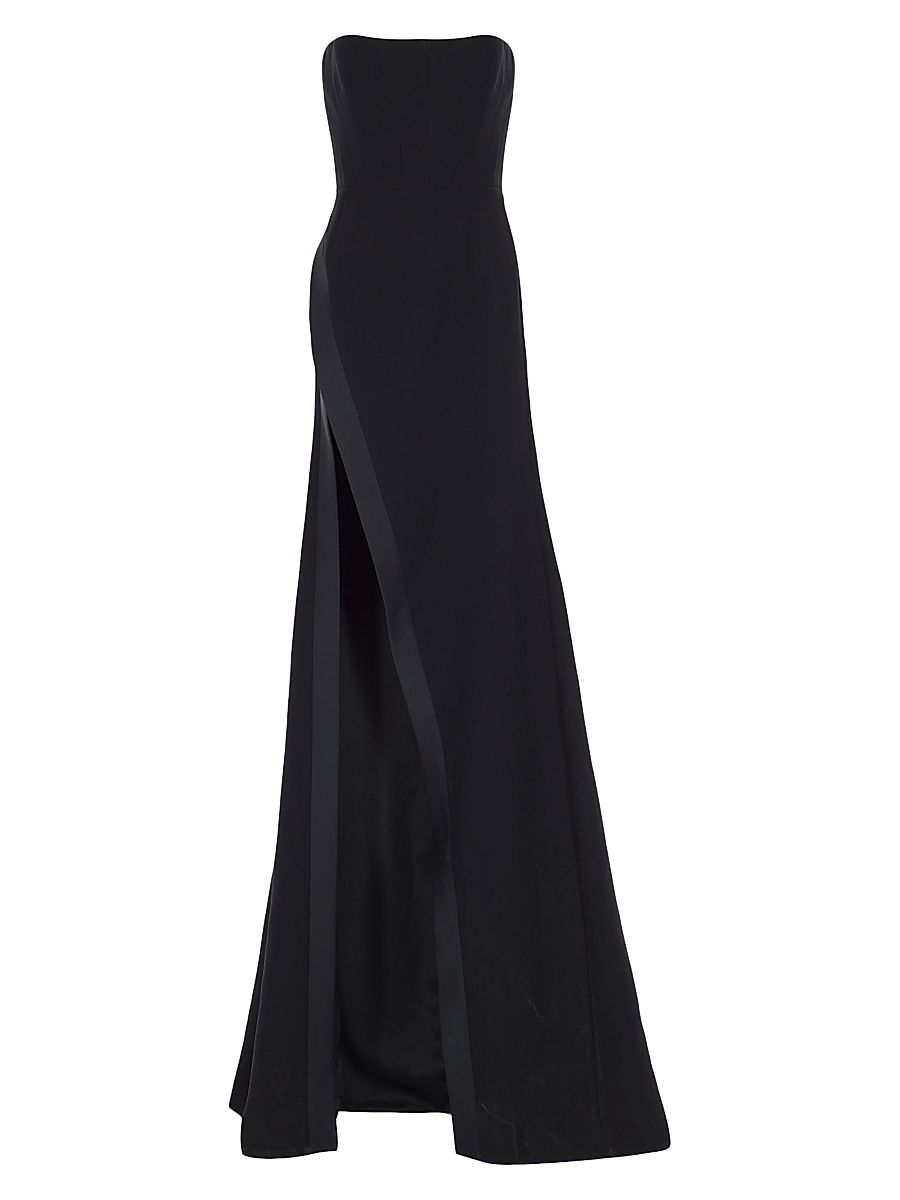 Women's Nefertiti Strapless A-Line Gown - Taurus Black - Size 8