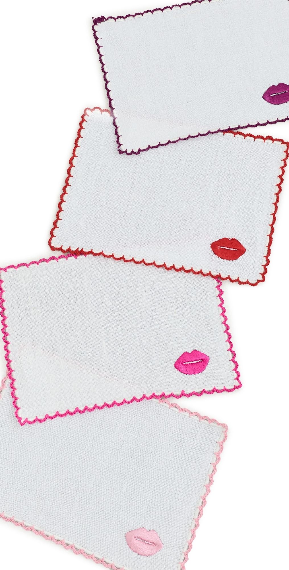 Dear Annabelle Lipstick Kisses Cocktail Napkins Set Multi One Size
