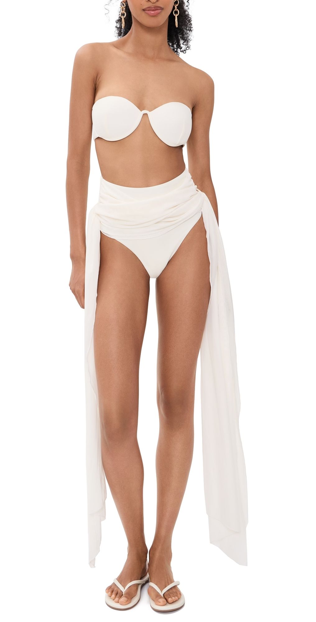 Andrea Iyamah Andes One Piece Swimsuit Ivory XL