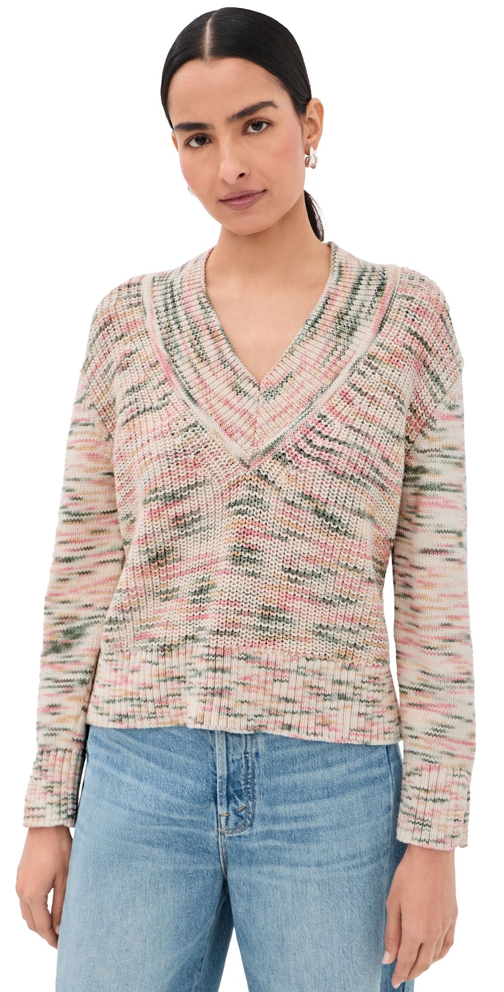 Veronica Beard Anola Pullover Petal Multi XL