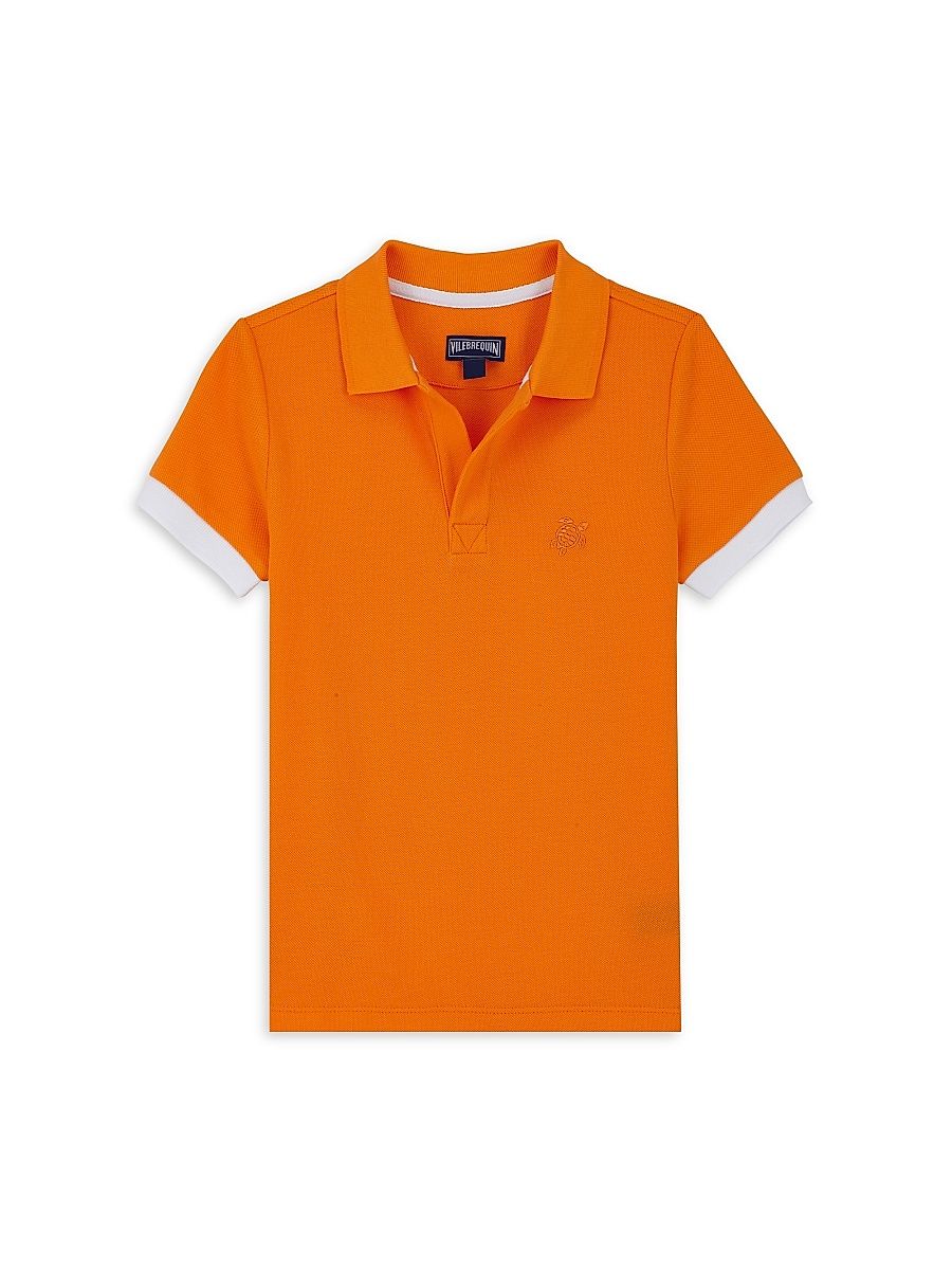 Little Boy's & Boy's Piqué Polo - Carotte - Size 14