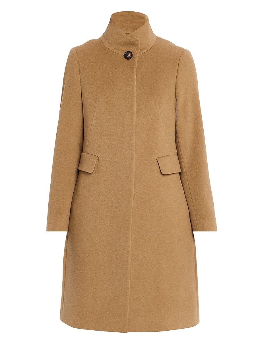 Women's Fiorella Cashmere & Wool Coat - Camel - Size 10