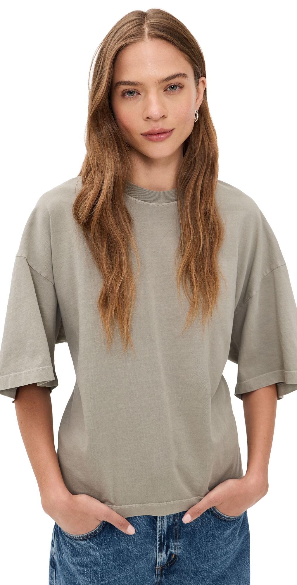 AGOLDE Ellery Tee Drab M