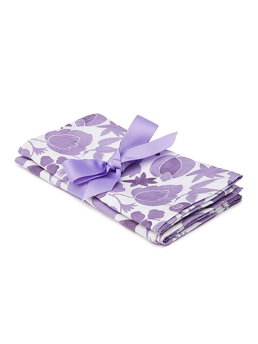 Large Napkins Set of 2 - Viola Purple
