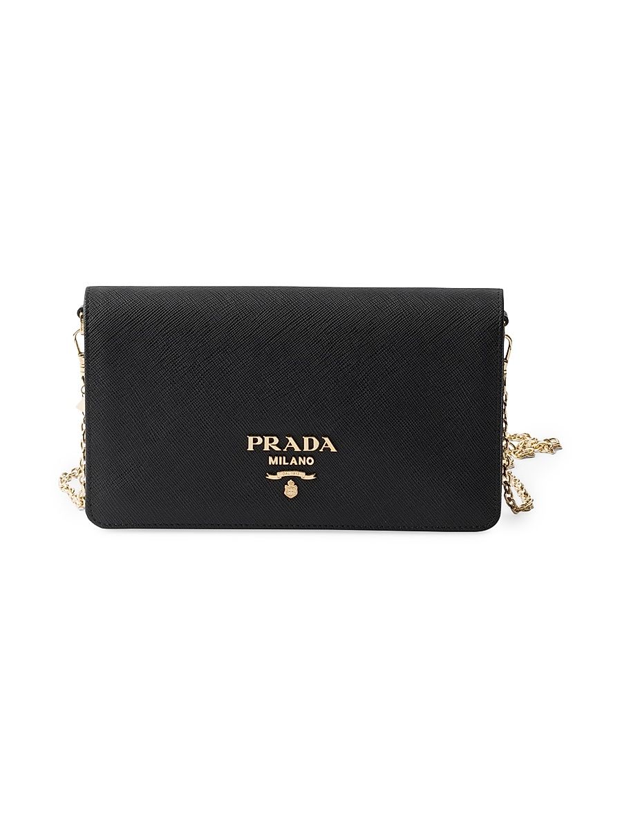 Women's Saffiano Mini Shoulder Bag - Black