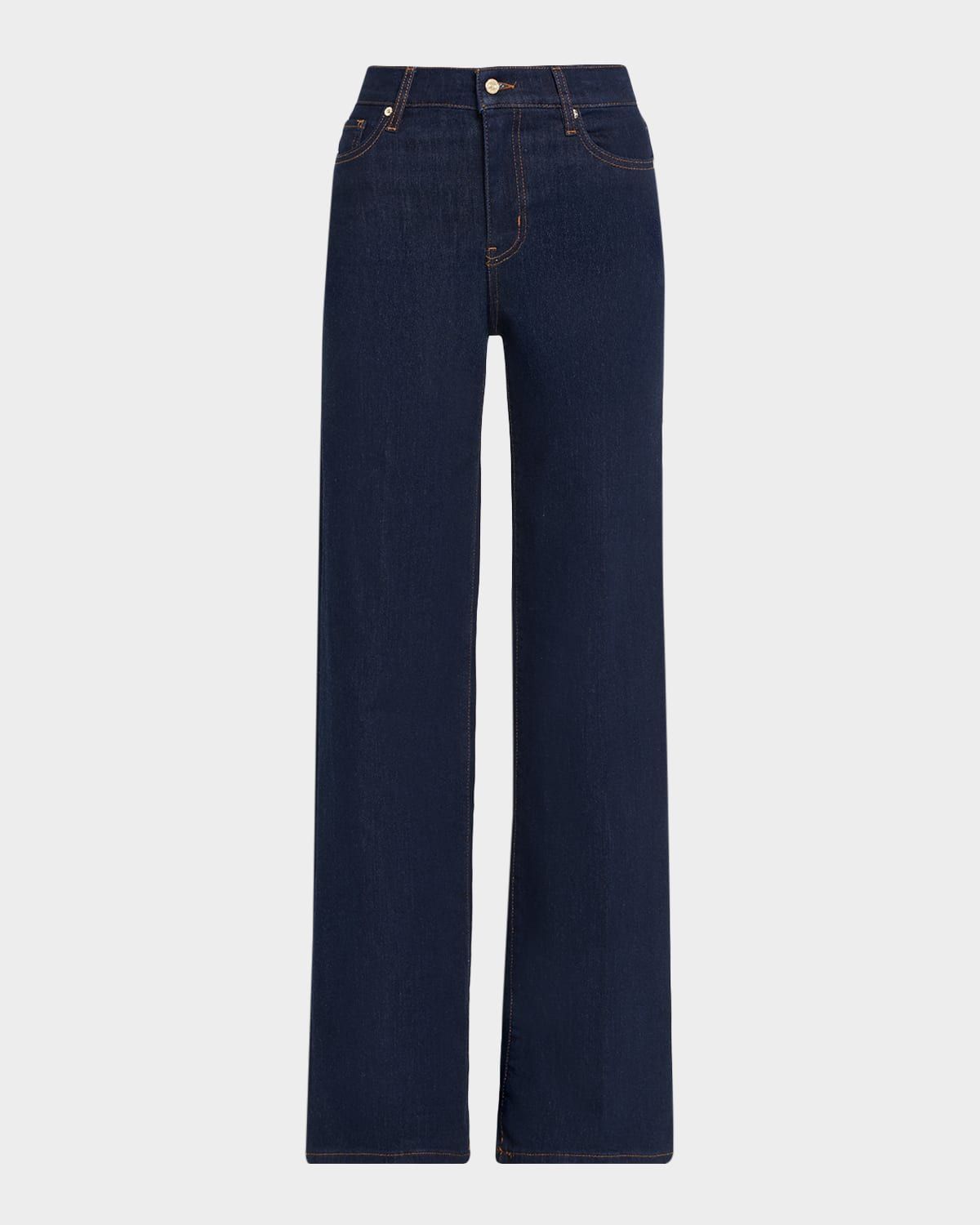 Le Slim Palazzo Long Jeans