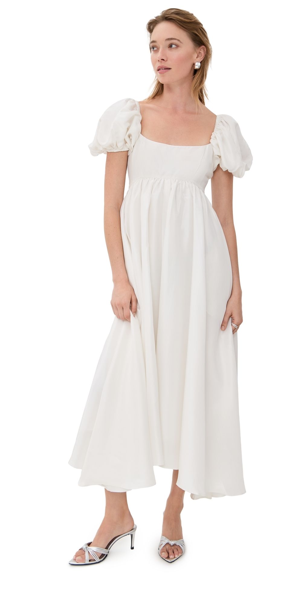 Azeeza Rory Midi Dress White S