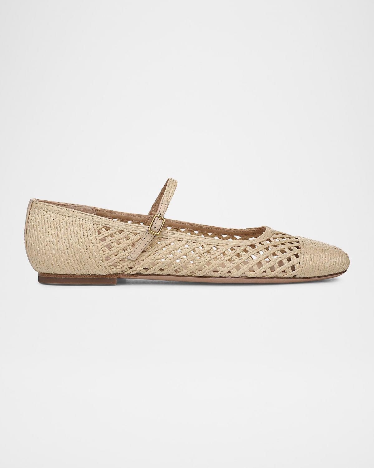 Ellie Raffia Ballerina Flats