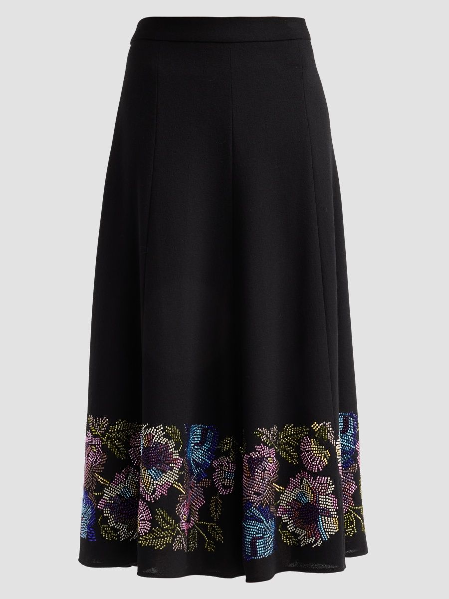 Libertine Women's Mosaic Floral Tulip Skirt - Black - Size XS
