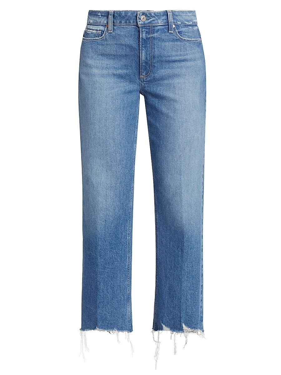 Women's Leenah Straight-Leg Cropped Jeans - Charming With Allegro Hem - Size 32