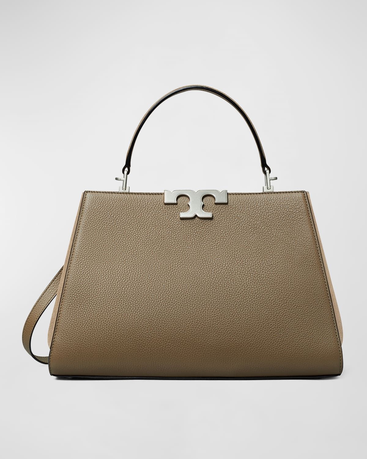 Eleanor Pebbled Leather Satchel Bag