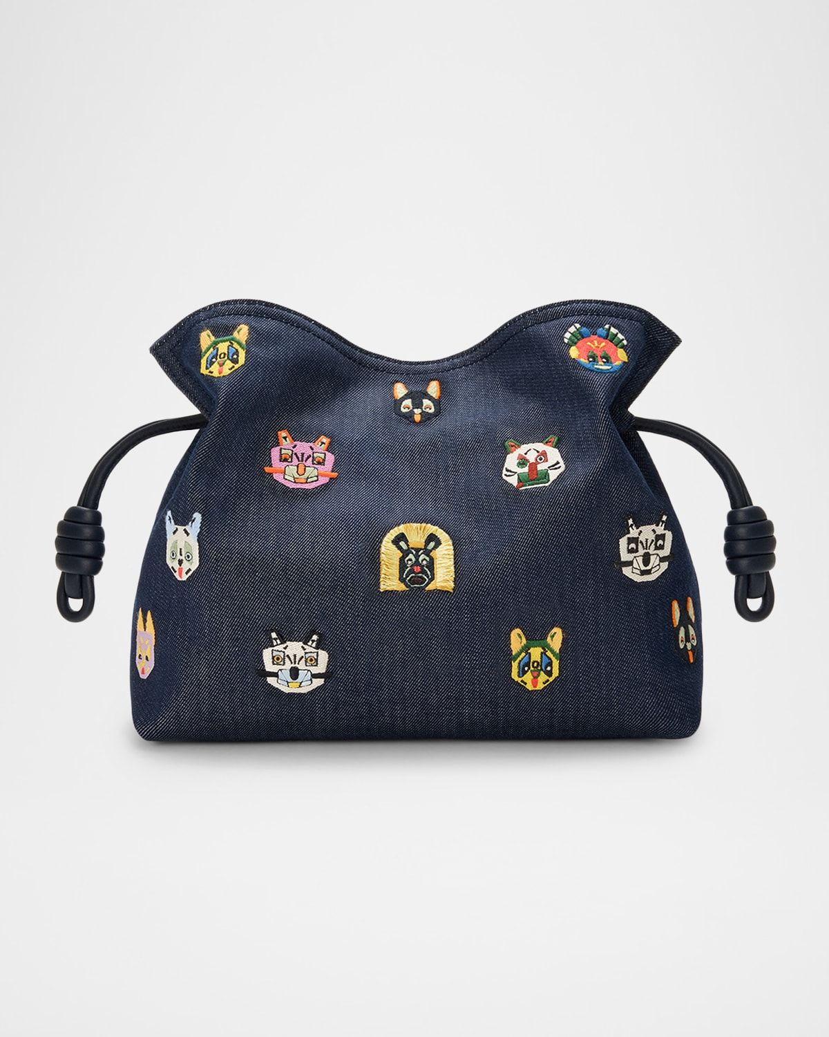 x Louis Wain Flamenco Clutch Bag in Denim