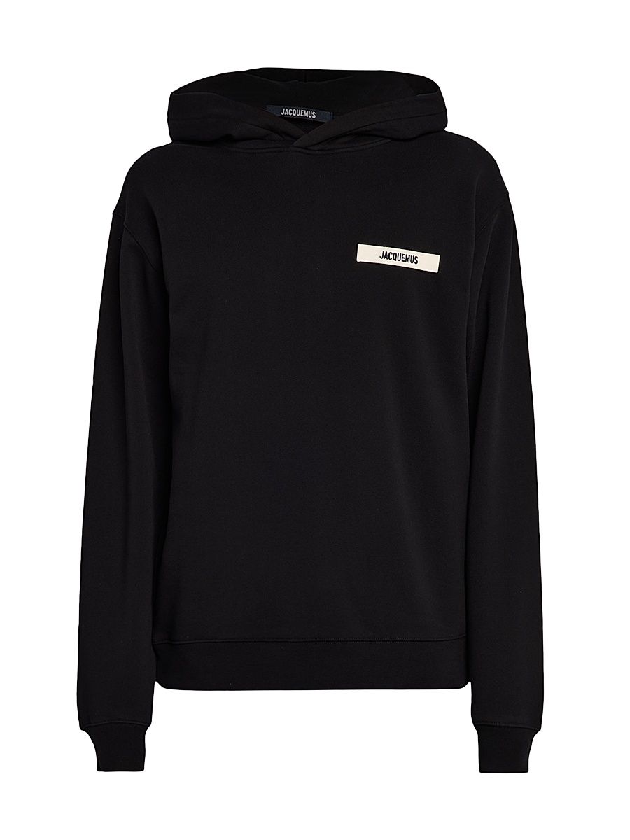 Men's Logo Fleece Hoodie - Black - Size XXL