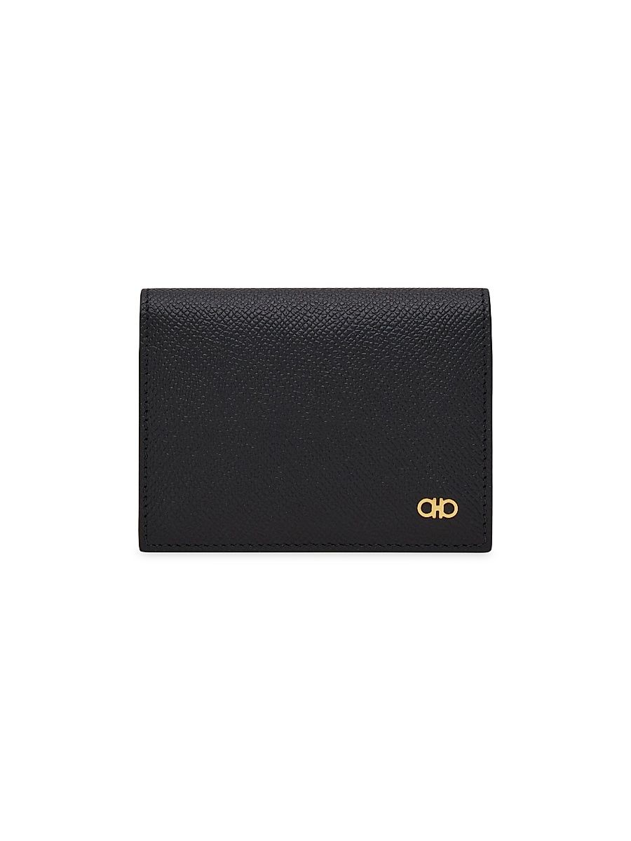 Men's Micro Gancio Bi-Fold Wallet - Nero