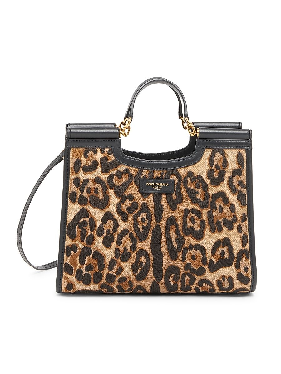 Women's Small Sicily Leopard Shopper Tote - Leopard