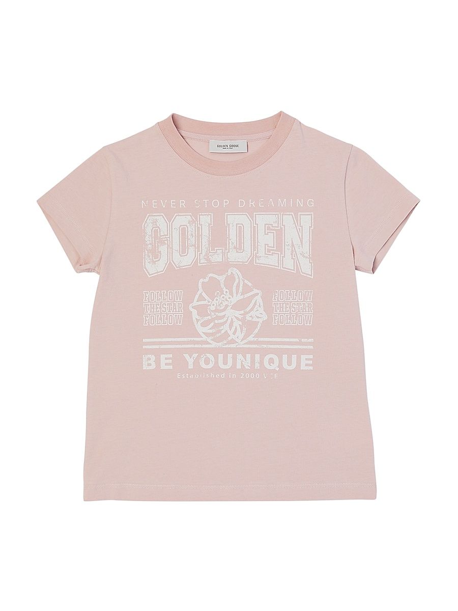 Little Girl's & Girl's Journey Logo Cotton T-Shirt - Pink - Size 6