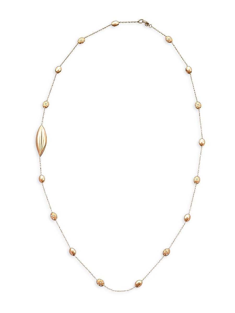 Women's Ulivo 18K Yellow Gold & 1.42 TCW Diamond Long Station Necklace - Yellow Gold